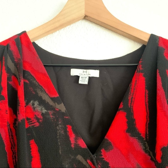 H BY HALTSON MULTICOLOR MID-LENGTH CASUAL DRESS SIZE XS - Picture 7 of 9